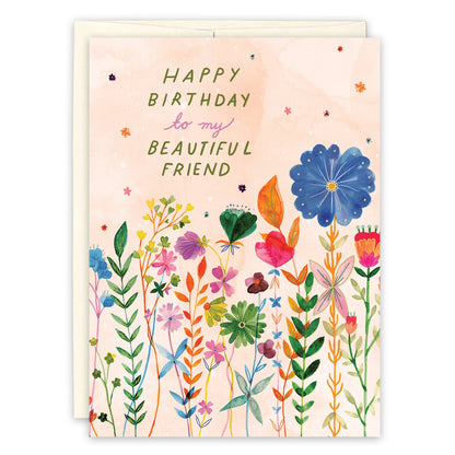 Beautiful Flowers | Birthday Greeting Card