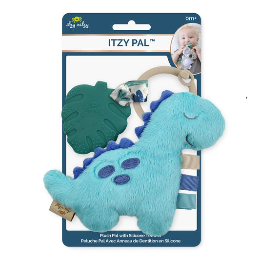 Itzy Pal Plush + Teether - Dino