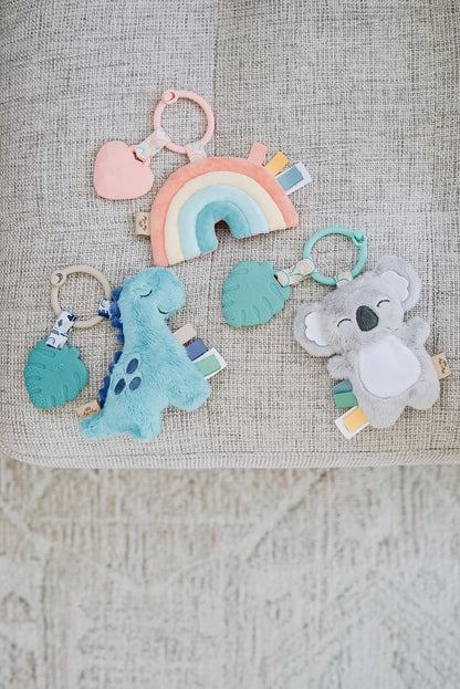 Itzy Pal Plush + Teether - Rainbow