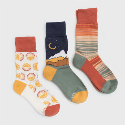 Dawn to Dusk Socks - Set of 3 *COLLECTIVE*