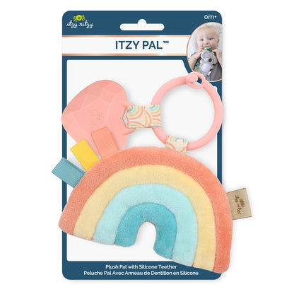 Itzy Pal Plush + Teether - Rainbow