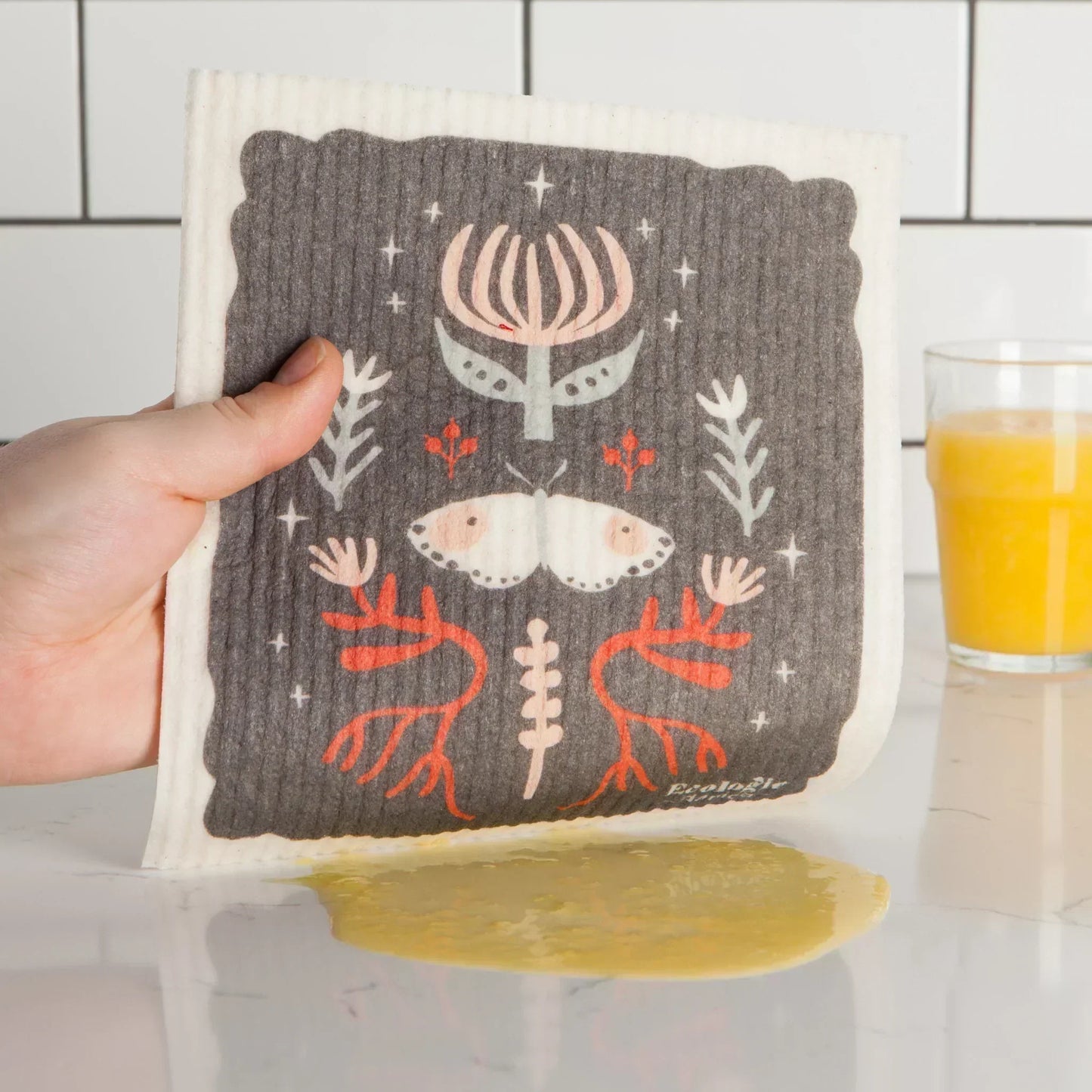 Swedish Sponge Dishcloth - Sandstone