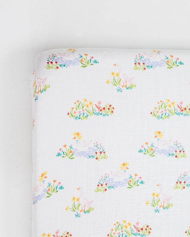 Garden Goose Crib Sheet *COLLECTIVE*