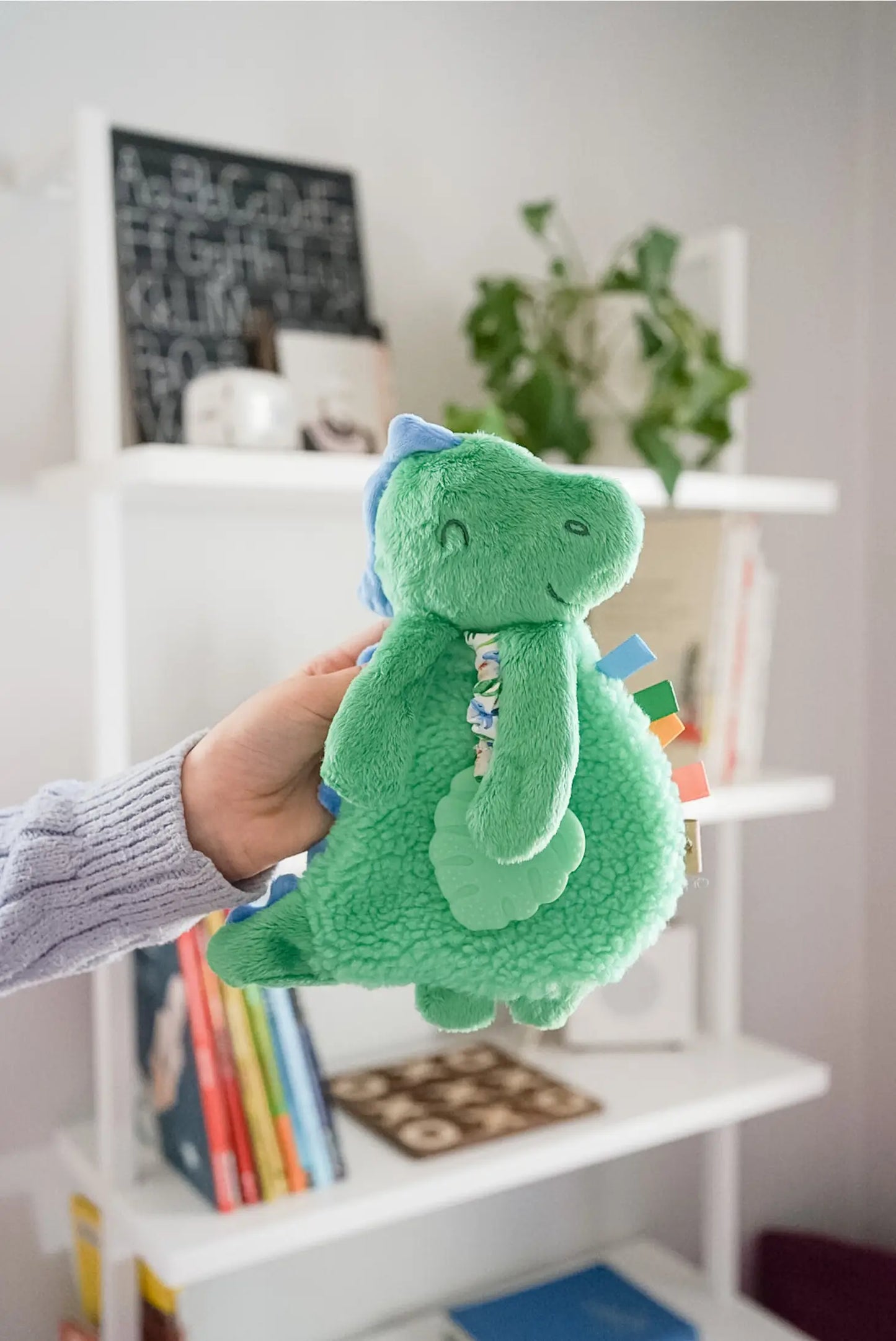 Itzy Lovey Plush + Teether Toy - Dino