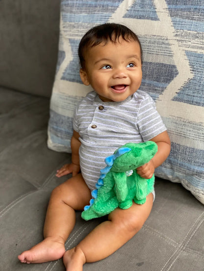 Itzy Lovey Plush + Teether Toy - Dino