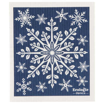 Swedish Sponge Dishcloth - Snowflake Ornament *Holiday*
