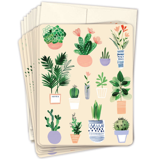 Potted Plants | Boxed Blank Greeting Card Set of 10