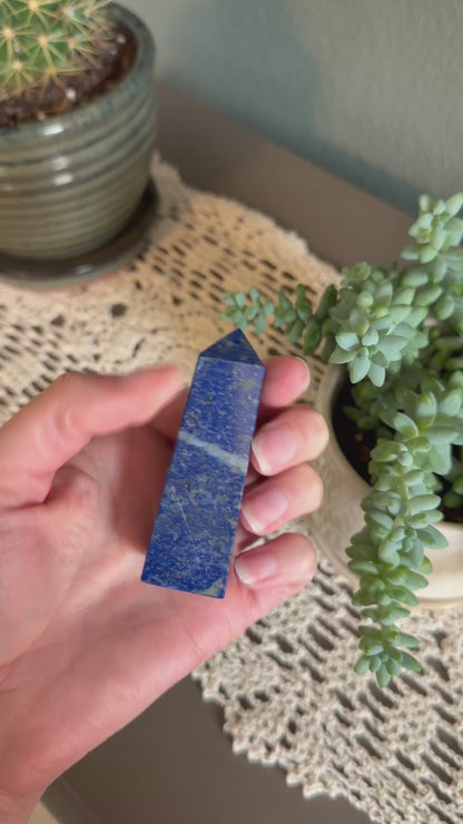 Lapis Lazuli 4 Sided Obelisk (~3in/7.5cm)