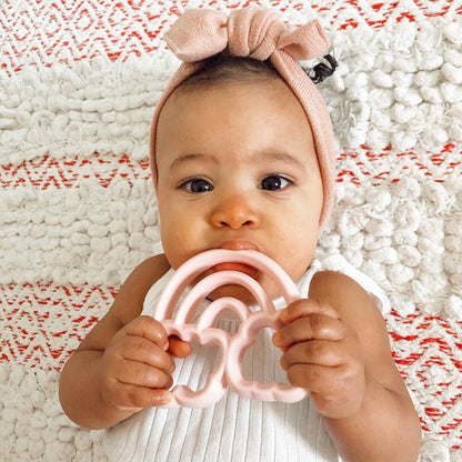 Chew Crew Silicone Baby Teether - Rainbow