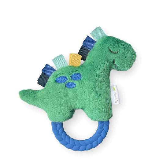 Ritzy Rattle Pal - Plush Rattle + Teether - Dino