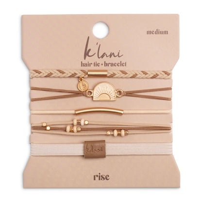 K'Lani Hair Tie Bracelet Set - Rise