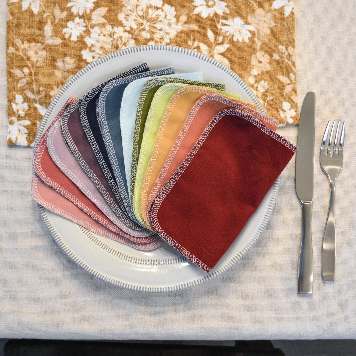 Small Cloth Napkins: Color Mixes 12-Pack *COLLECTIVE*