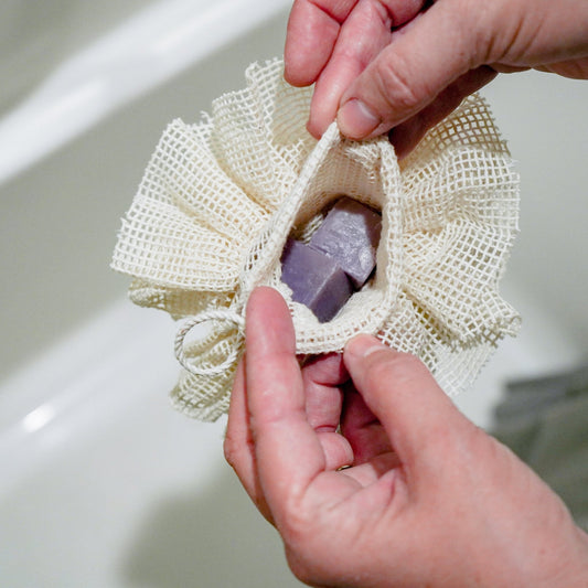 Soap Saver Pouf: Organic Cotton *COLLECTIVE*