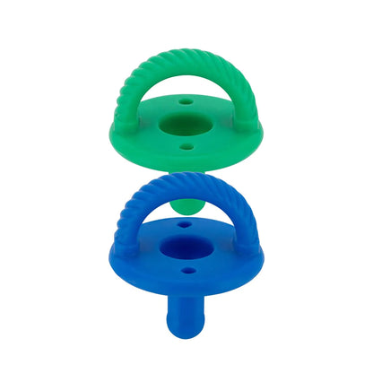 Sweetie Soother Pacifier Set (2-pack) - Clover + Hero Blue Cable