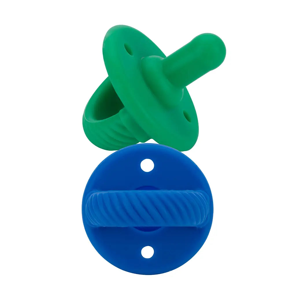 Sweetie Soother Pacifier Set (2-pack) - Clover + Hero Blue Cable