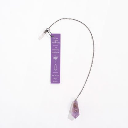 Violet Light Pendulum Crystal