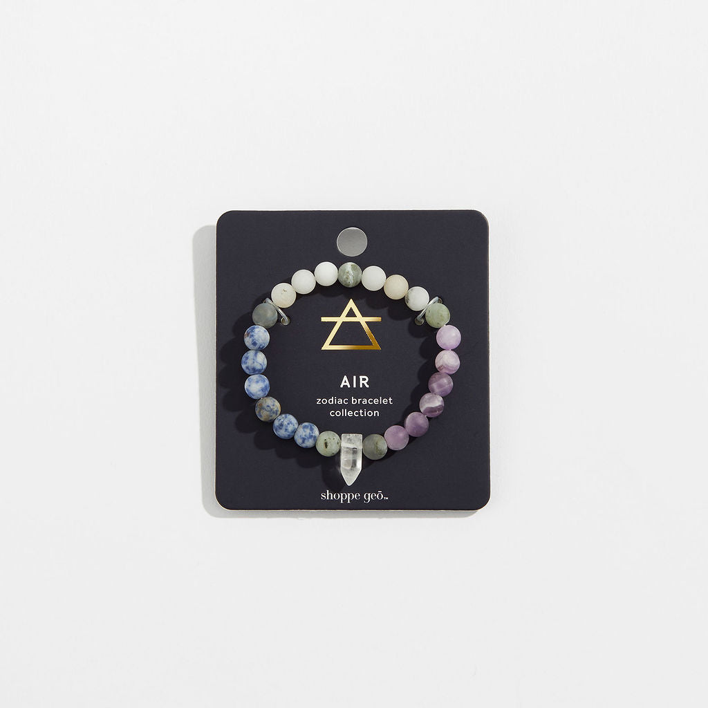 Zodiac Crystal Bracelet Collection - Air [Aquarius, Gemini, Libra]