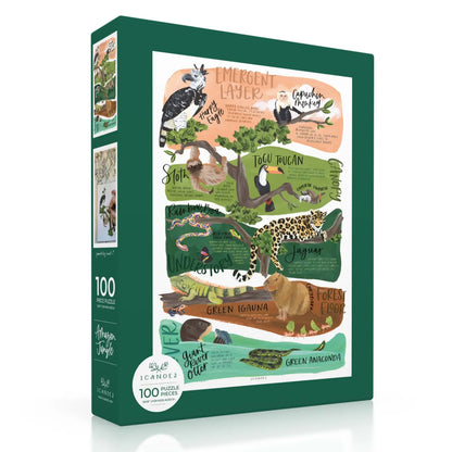 100 Piece Kids Educational Puzzle | Amazon Jungle