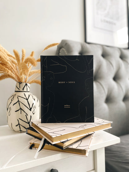 Body + Soul Wellness Planner/Journal [Black - Eclipse]