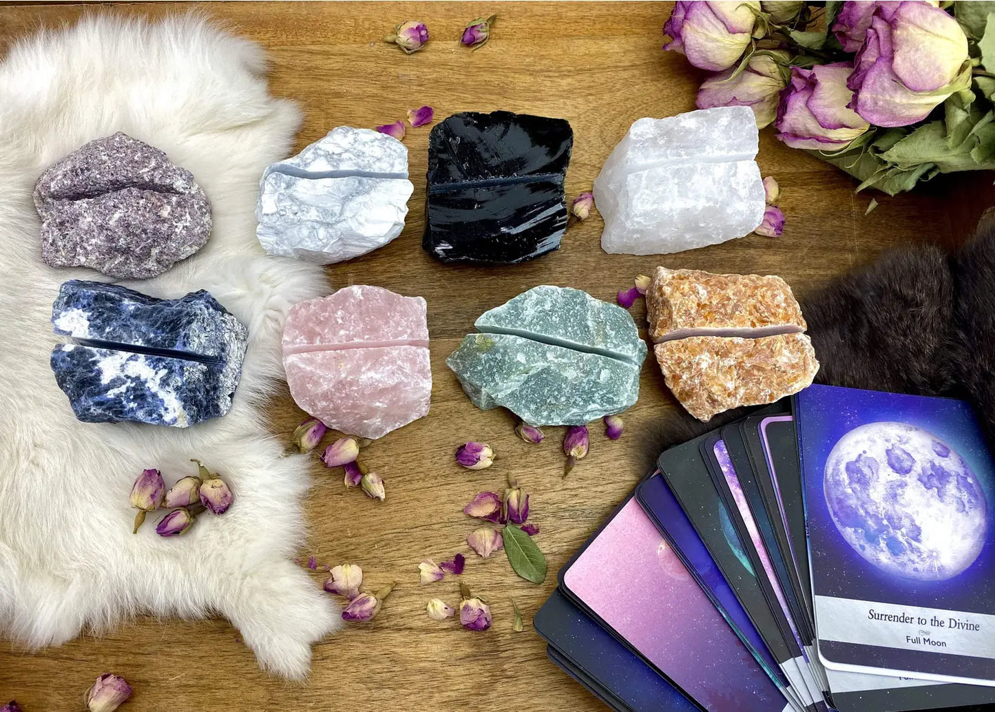 Natural Crystal Card Holder | Amethyst