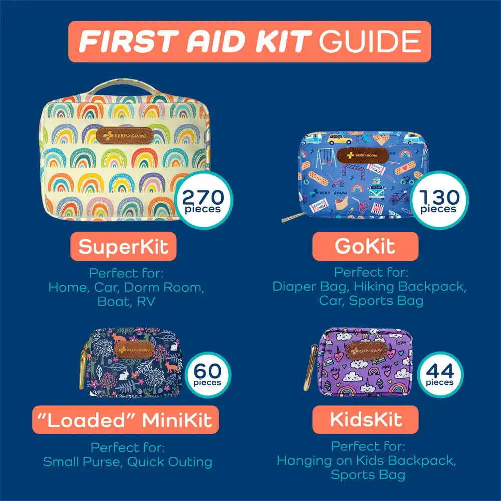 First Aid Mini Kit (60 pcs) - Sunny Rainbow