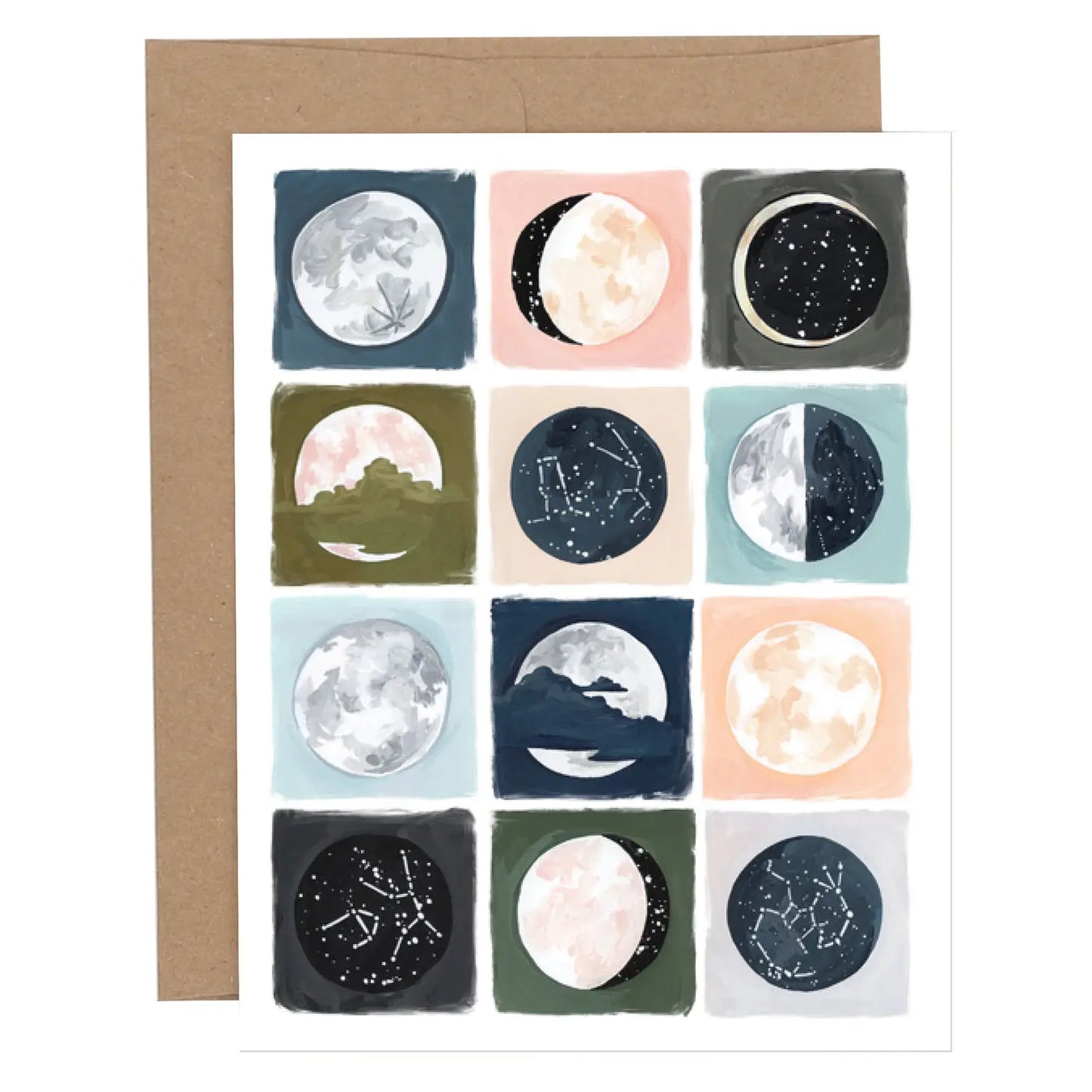 Painted Moons | Everyday Greeting Card