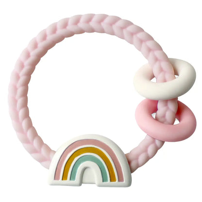 Ritzy Rattle - Silicone Teether Rattle - Rainbow