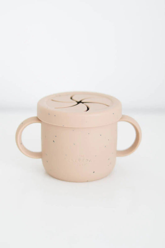 Silicone Snack Cup - Speckled Sand