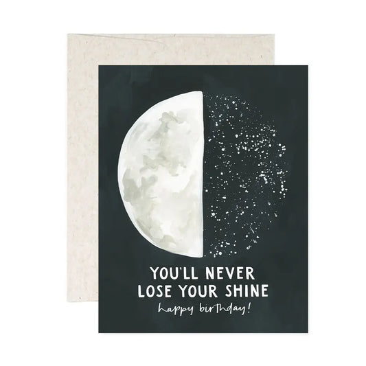 Speckled Moon | Birthday Greeting Card