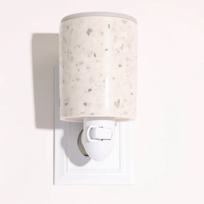 Outlet Plug-In Wax Melt Warmer - White Terrazzo